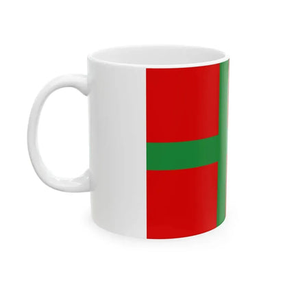 Flag of Denmark Bornholm (Denmark) White Coffee Mug - Go Mug Yourself
