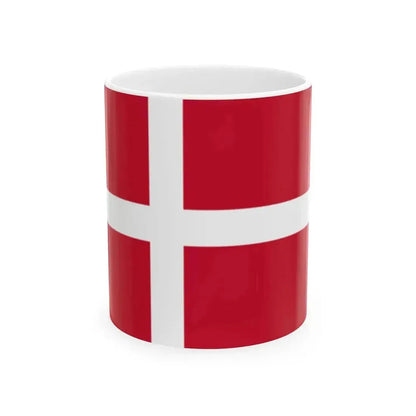 Flag of Denmark (Denmark) White Coffee Mug 11oz - Go Mug Yourself