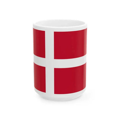Flag of Denmark (Denmark) White Coffee Mug 15oz - Go Mug Yourself