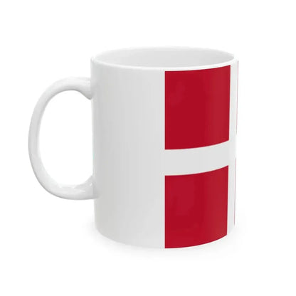 Flag of Denmark (Denmark) White Coffee Mug - Go Mug Yourself