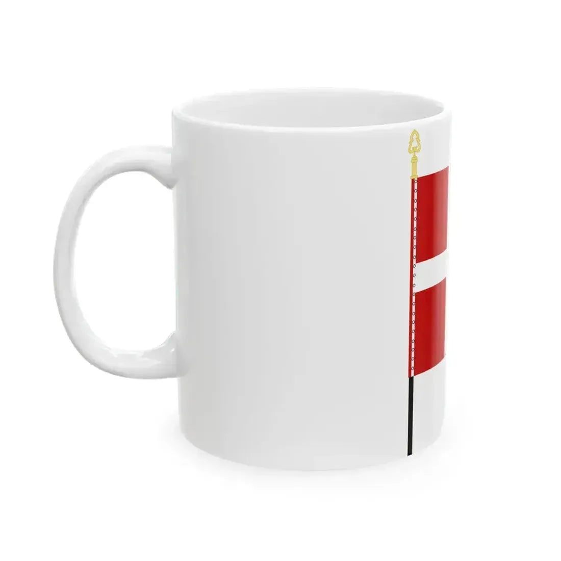 Flag of Denmark parade (Denmark) White Coffee Mug - Go Mug Yourself