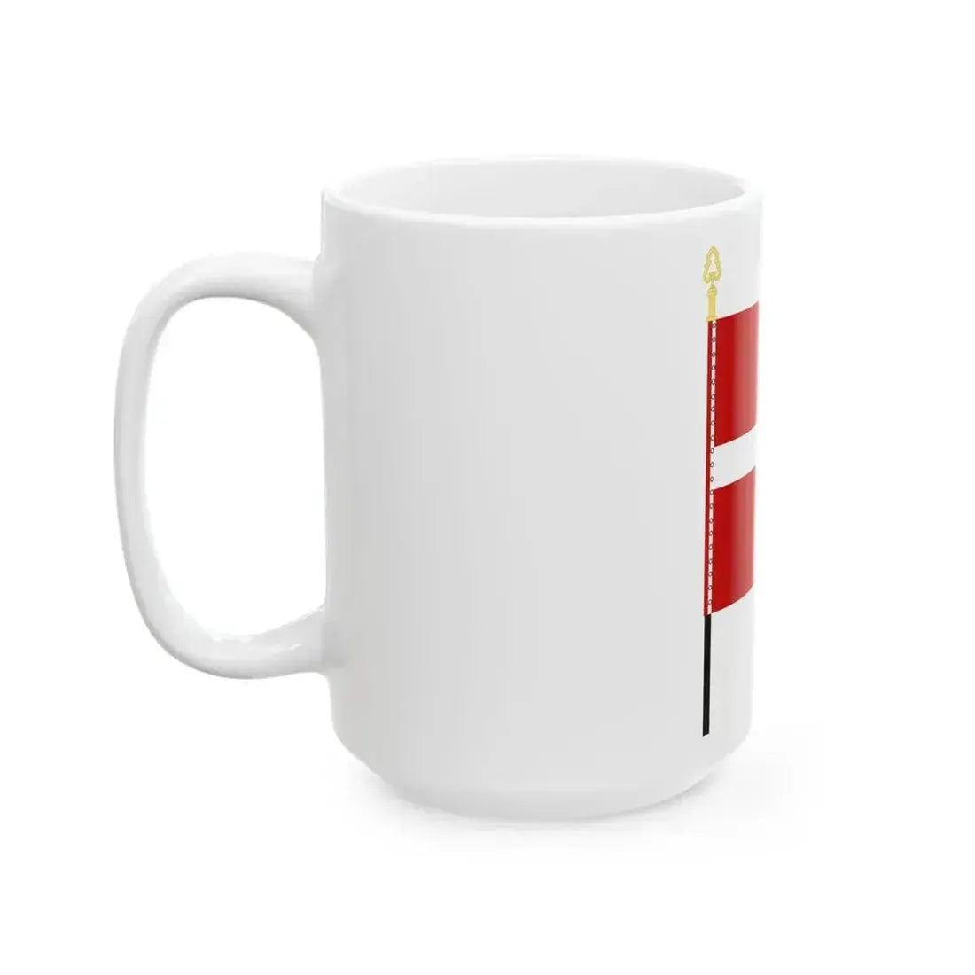 Flag of Denmark parade (Denmark) White Coffee Mug - Go Mug Yourself