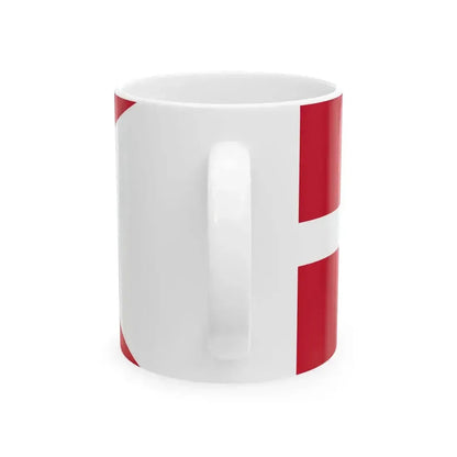 Flag of Denmark state (Denmark) White Coffee Mug - Go Mug Yourself