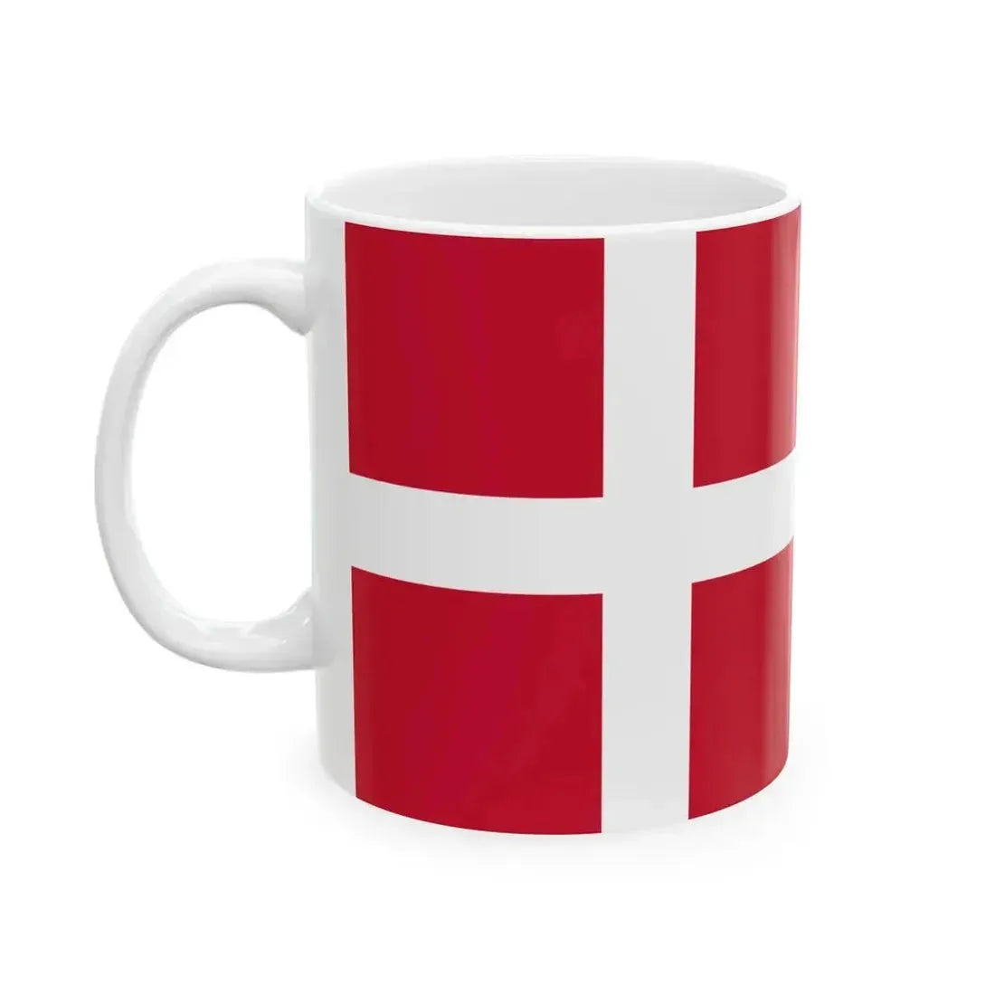 Flag of Denmark state (Denmark) White Coffee Mug - Go Mug Yourself
