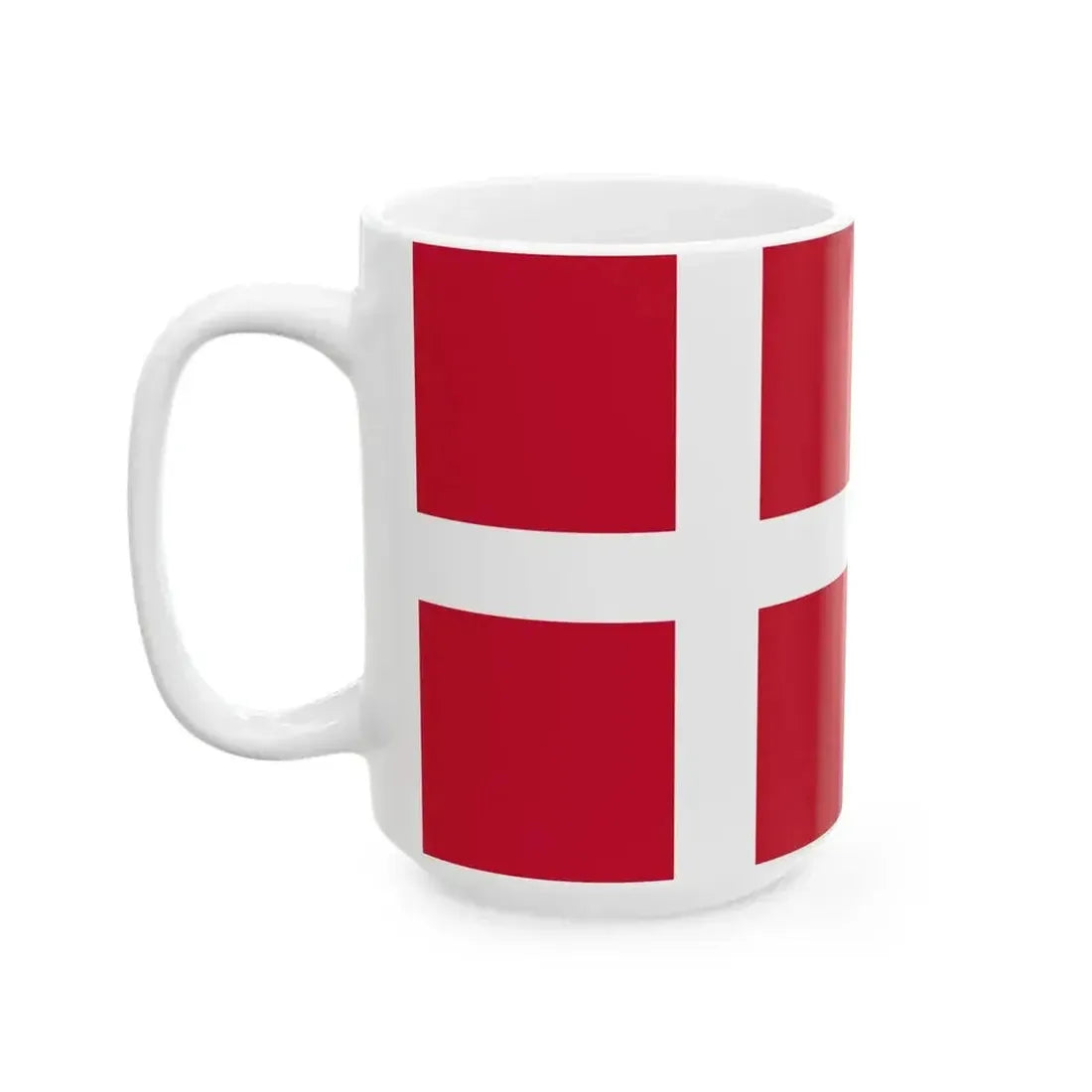 Flag of Denmark state (Denmark) White Coffee Mug - Go Mug Yourself