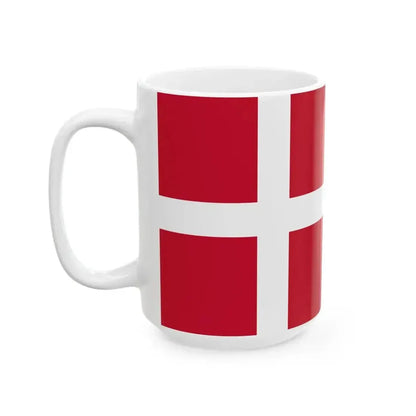 Flag of Denmark state (Denmark) White Coffee Mug - Go Mug Yourself
