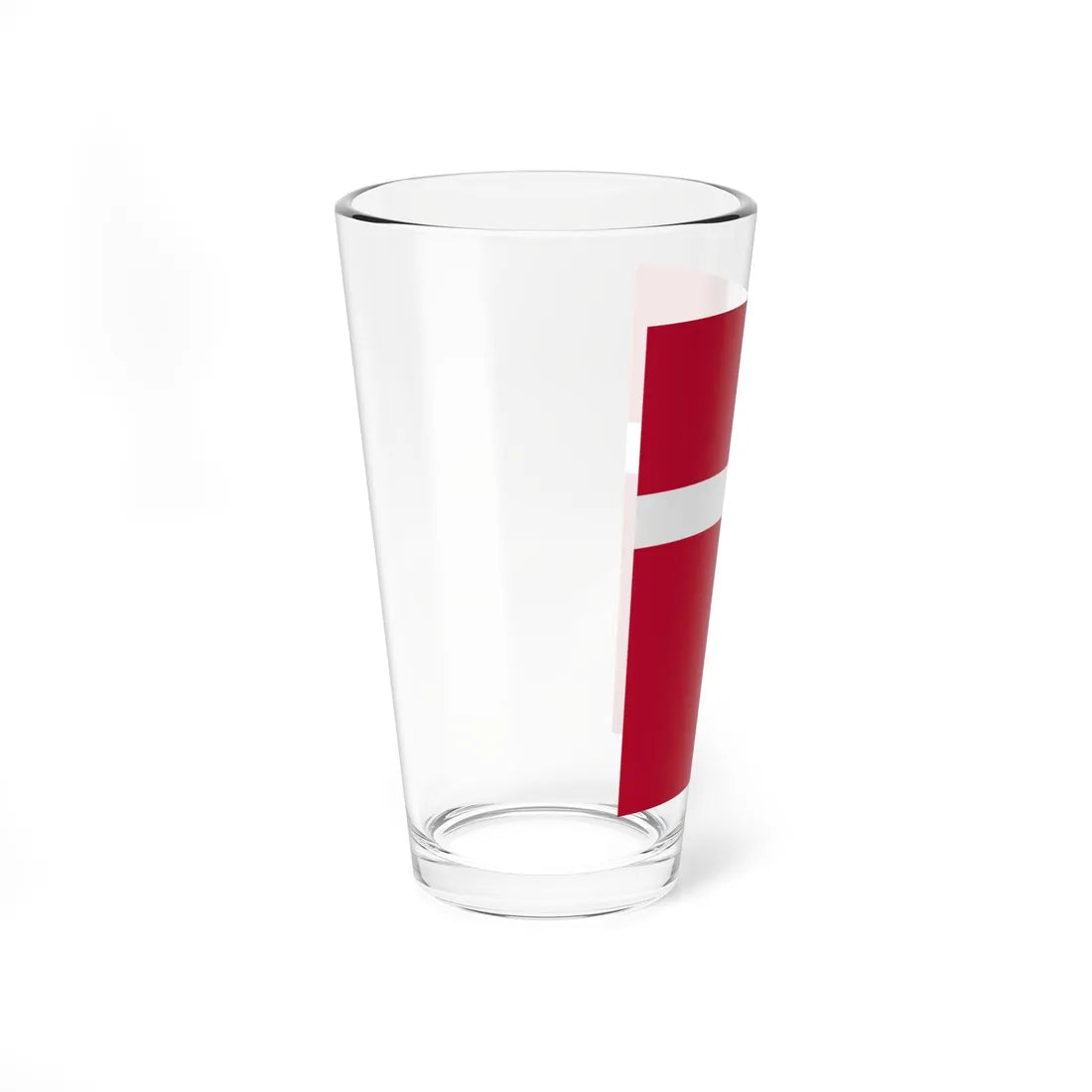 Flag of Denmark vertical (Denmark) Pint Glass 16oz - Go Mug Yourself