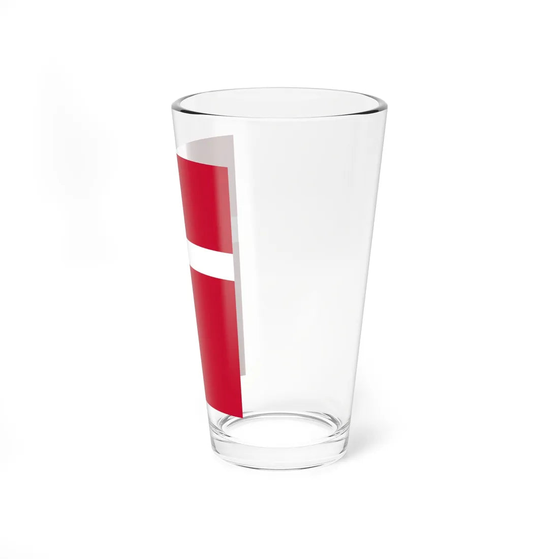 Flag of Denmark vertical (Denmark) Pint Glass 16oz - Go Mug Yourself