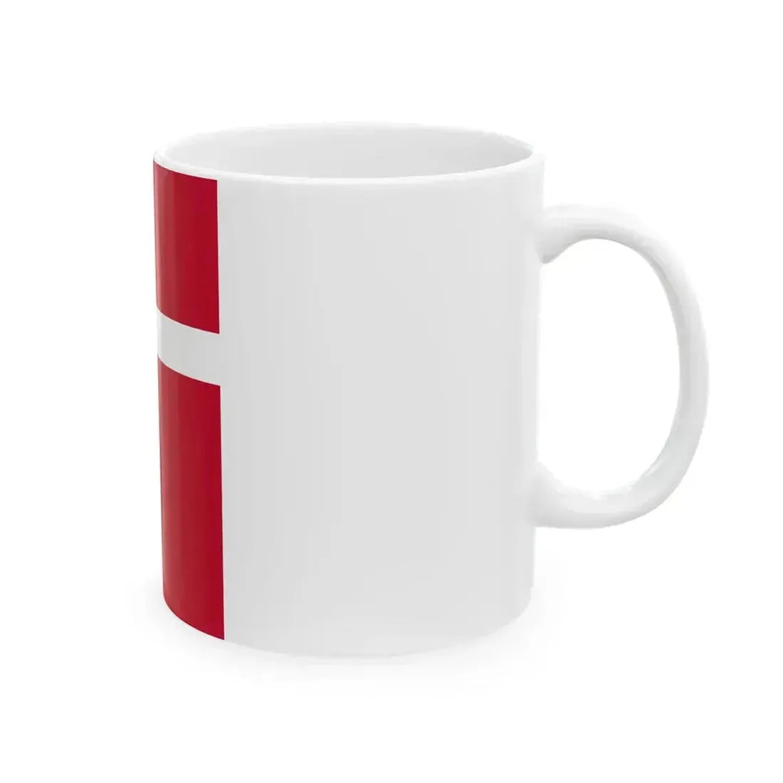 Flag of Denmark vertical (Denmark) White Coffee Mug - Go Mug Yourself