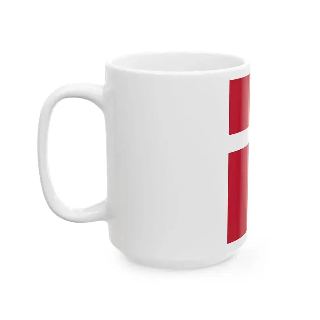 Flag of Denmark vertical (Denmark) White Coffee Mug - Go Mug Yourself