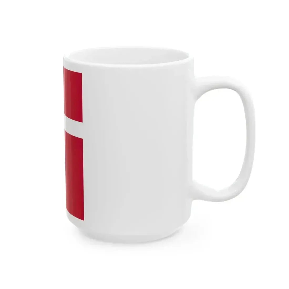 Flag of Denmark vertical (Denmark) White Coffee Mug - Go Mug Yourself