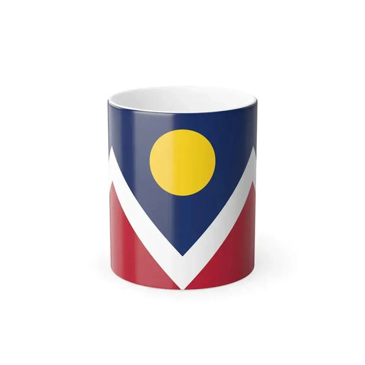 Flag of Denver, Colorado - Color Changing Coffee Mug 11oz - Go Mug Yourself