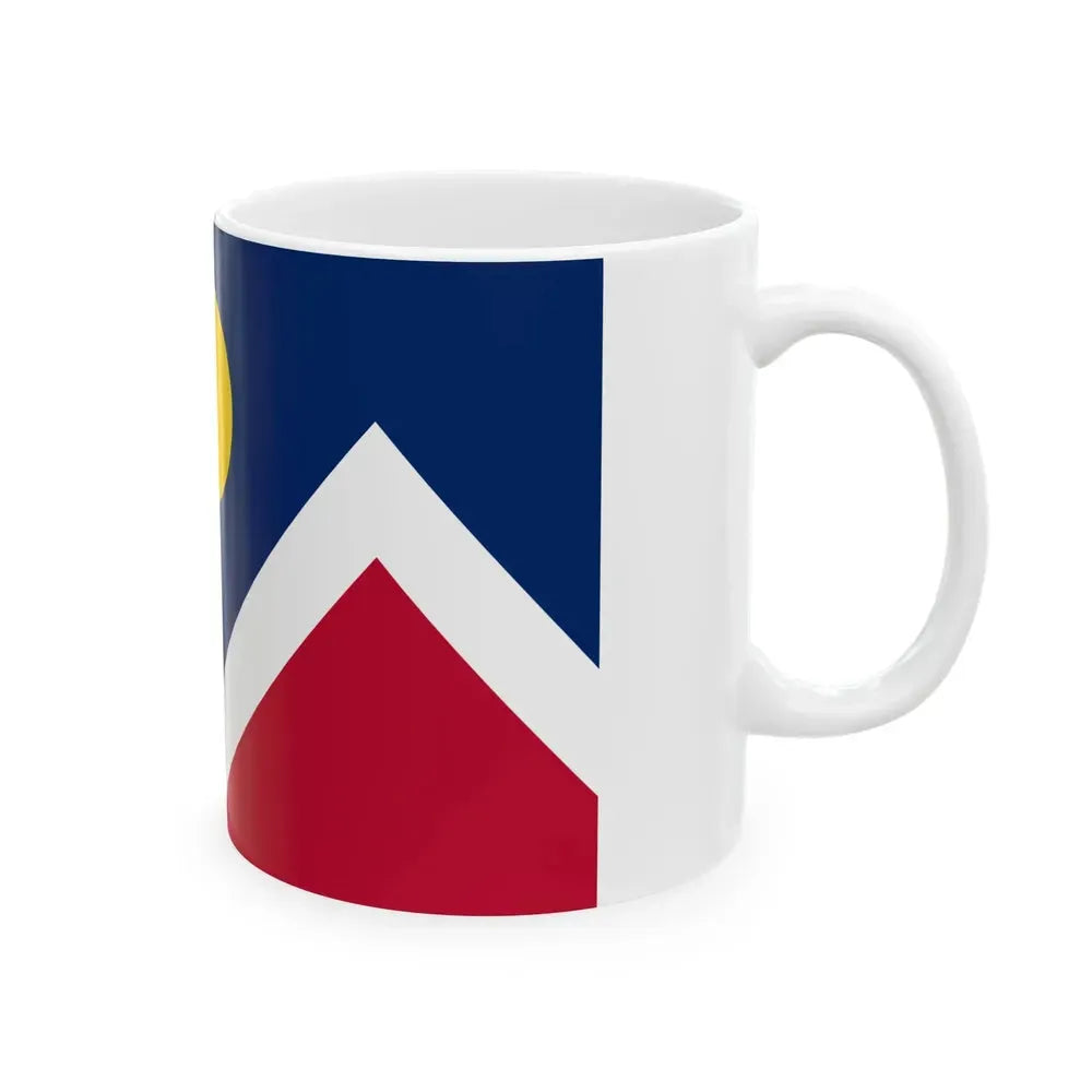 Flag of Denver Colorado (United States) White Coffee Mug - Go Mug Yourself