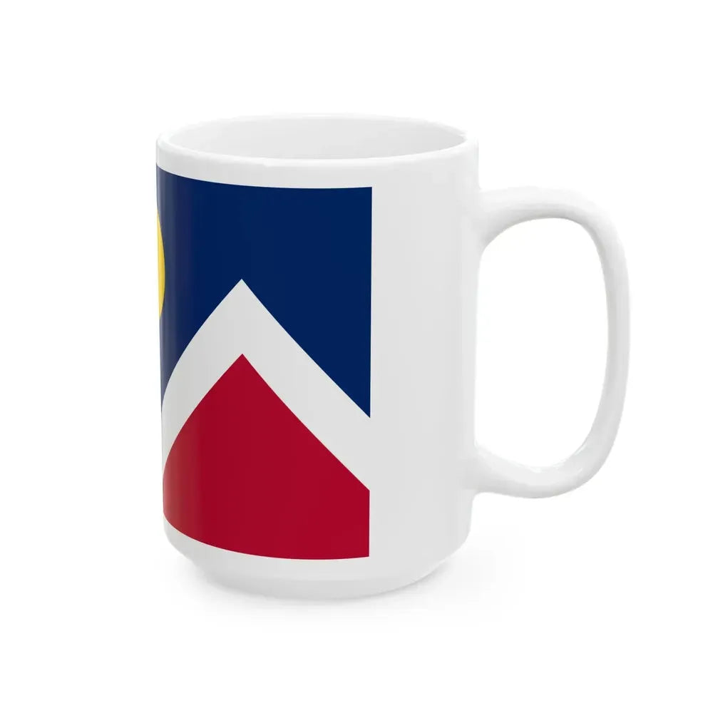 Flag of Denver Colorado (United States) White Coffee Mug - Go Mug Yourself