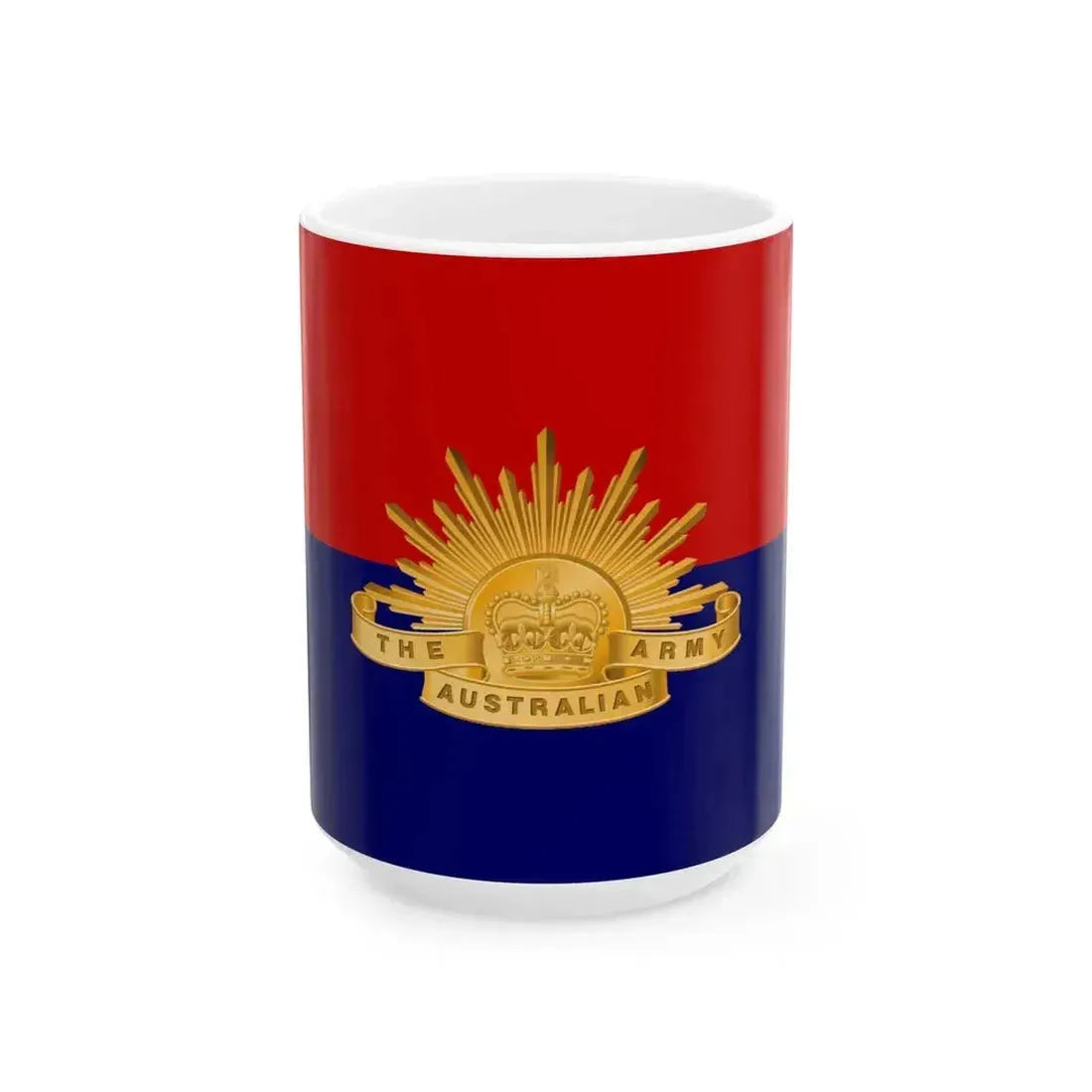 Flag of Deputy Chief of Army Australia (Australia) White Coffee Mug 15oz - Go Mug Yourself