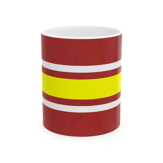 Flag of Derazhnia raion (Ukraine) White Coffee Mug 11oz - Go Mug Yourself