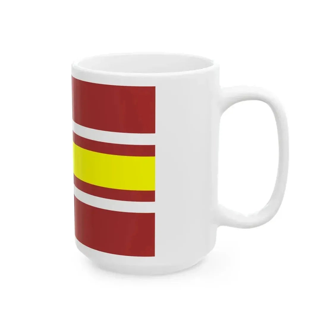 Flag of Derazhnia raion (Ukraine) White Coffee Mug - Go Mug Yourself
