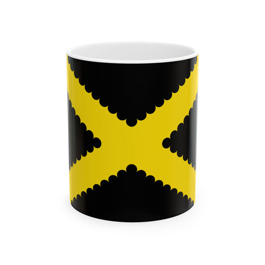 Flag of Dessel (Belgium) White Coffee Mug-11oz-Go Mug Yourself