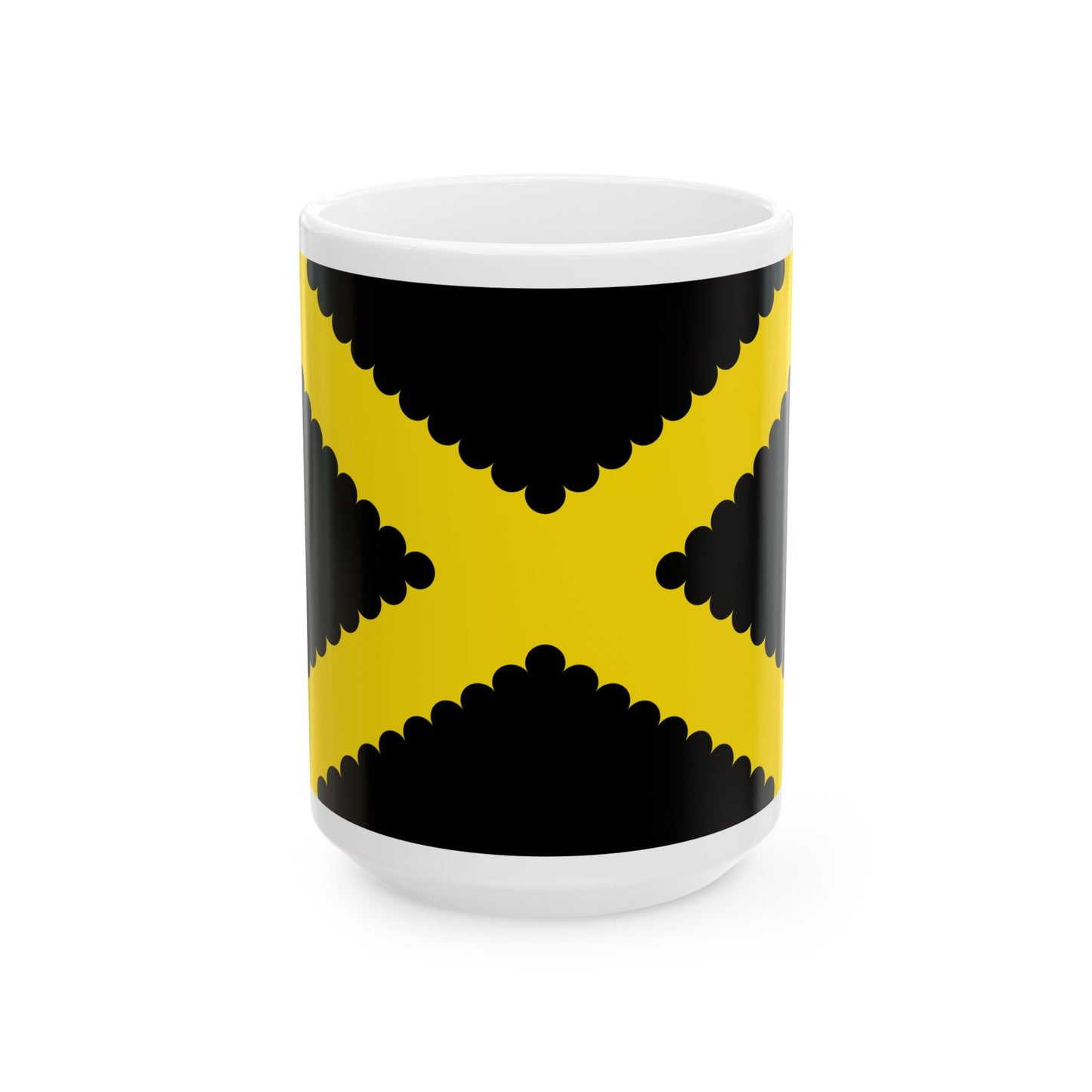 Flag of Dessel (Belgium) White Coffee Mug-15oz-Go Mug Yourself