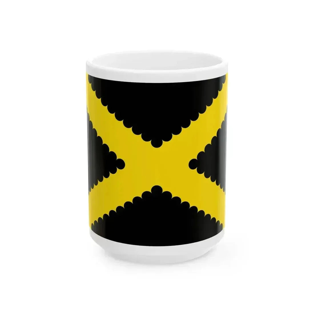 Flag of Dessel (Belgium) White Coffee Mug 15oz - Go Mug Yourself