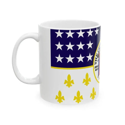 Flag of Detroit 1976-2000 (United States) White Coffee Mug - Go Mug Yourself