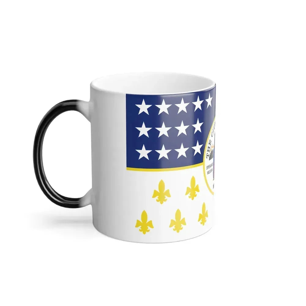 Flag of Detroit - Color Changing Coffee Mug - Go Mug Yourself