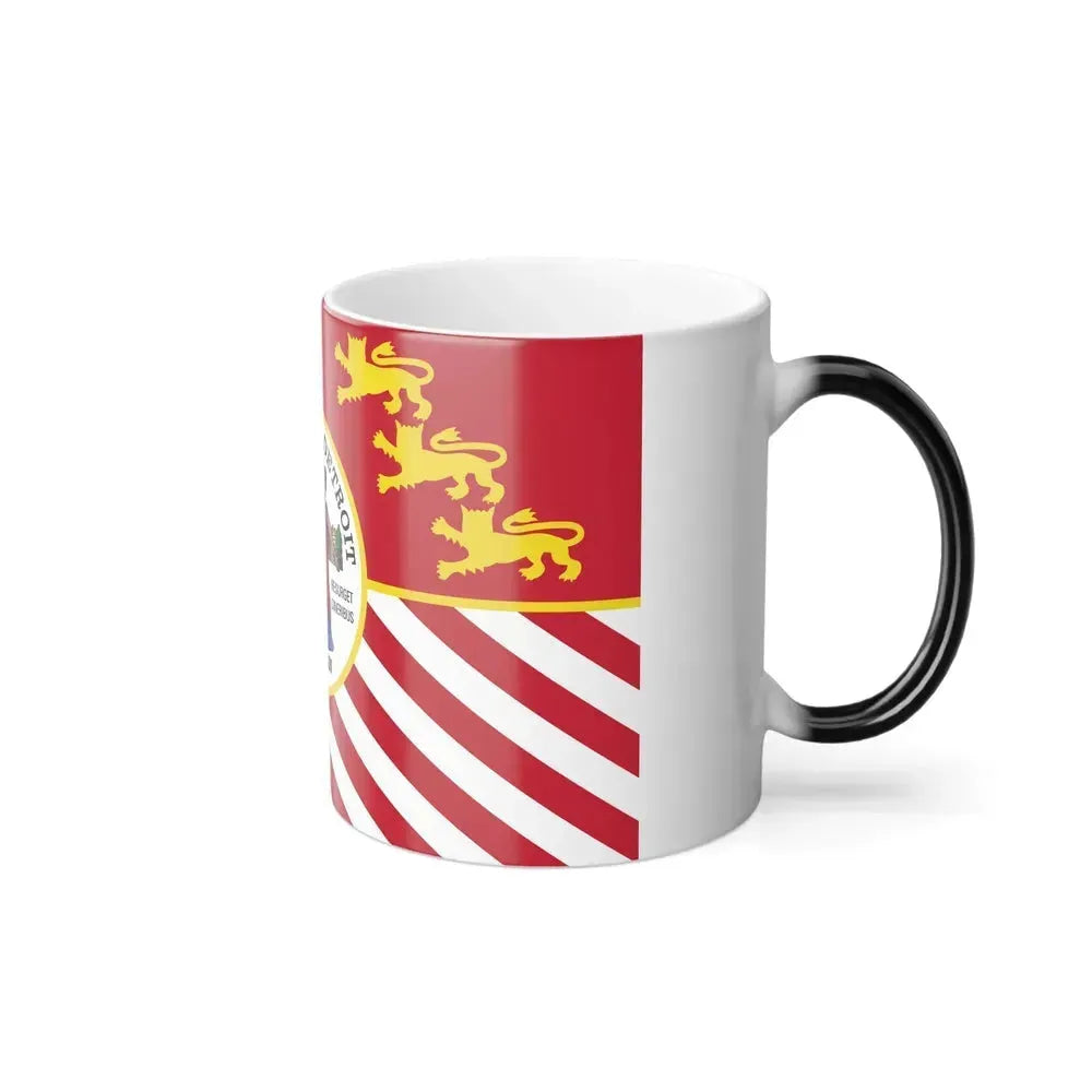 Flag of Detroit - Color Changing Coffee Mug - Go Mug Yourself