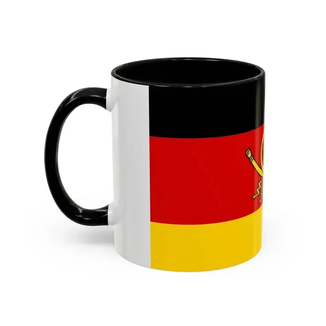 Flag of Deutsche Bundespost Germany - Accent Coffee Mug - Go Mug Yourself