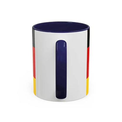 Flag of Deutsche Bundespost Germany - Accent Coffee Mug - Go Mug Yourself
