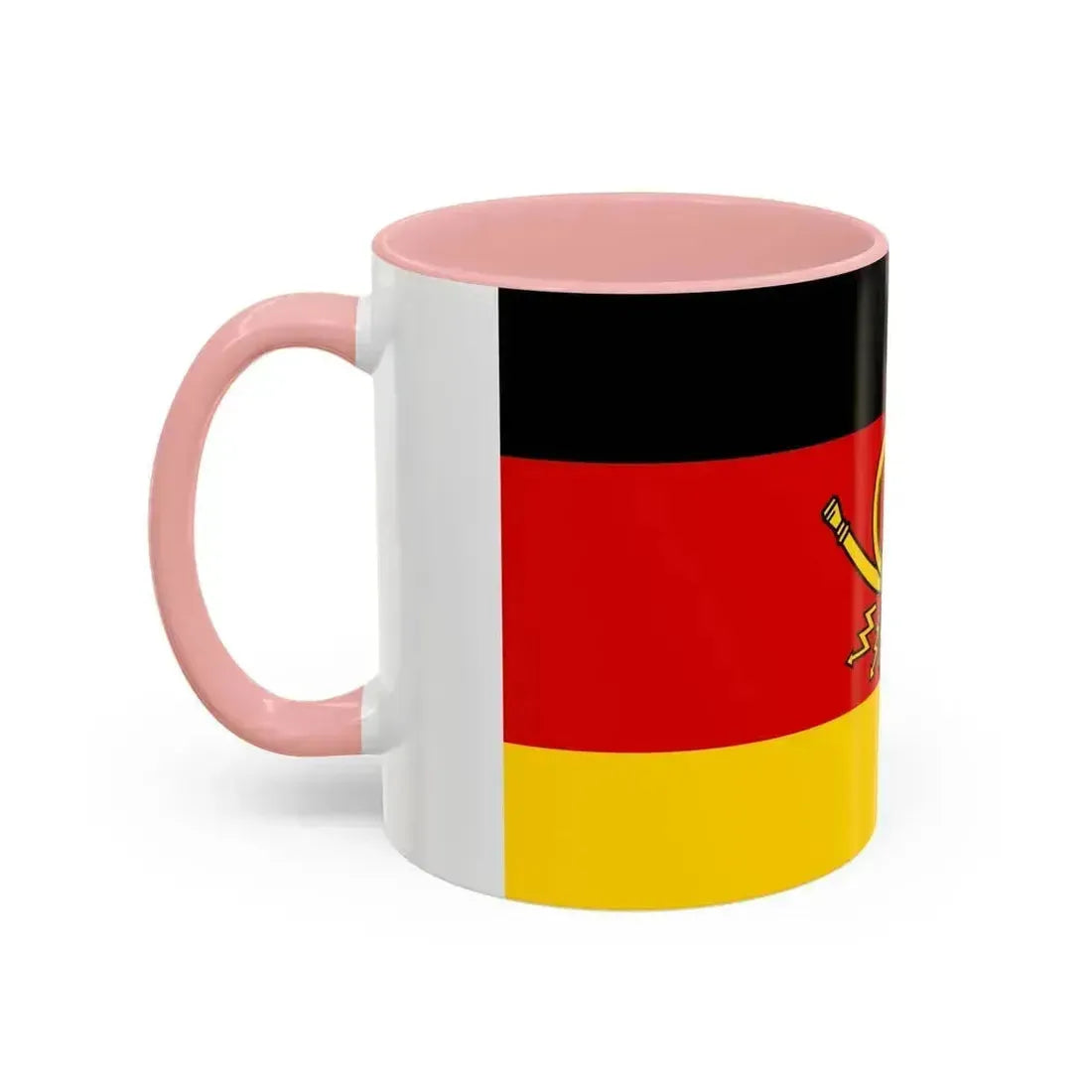 Flag of Deutsche Bundespost Germany - Accent Coffee Mug - Go Mug Yourself