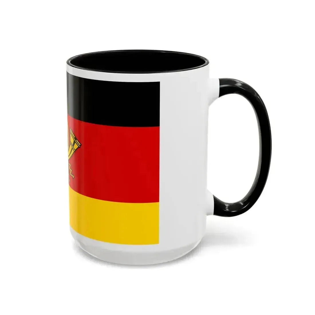 Flag of Deutsche Bundespost Germany - Accent Coffee Mug - Go Mug Yourself