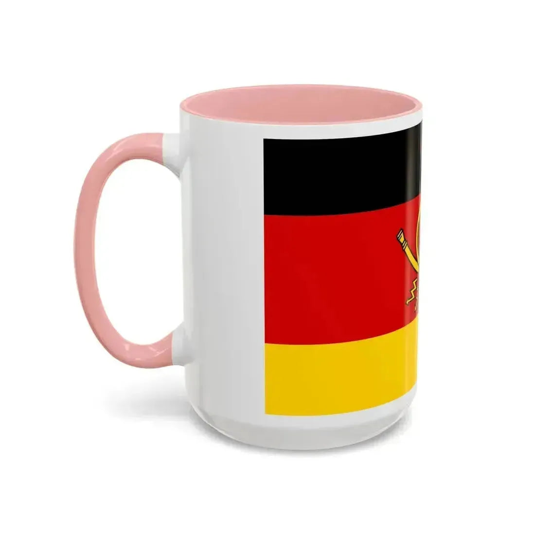 Flag of Deutsche Bundespost Germany - Accent Coffee Mug - Go Mug Yourself