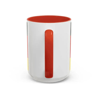 Flag of Deutsche Bundespost Germany - Accent Coffee Mug - Go Mug Yourself