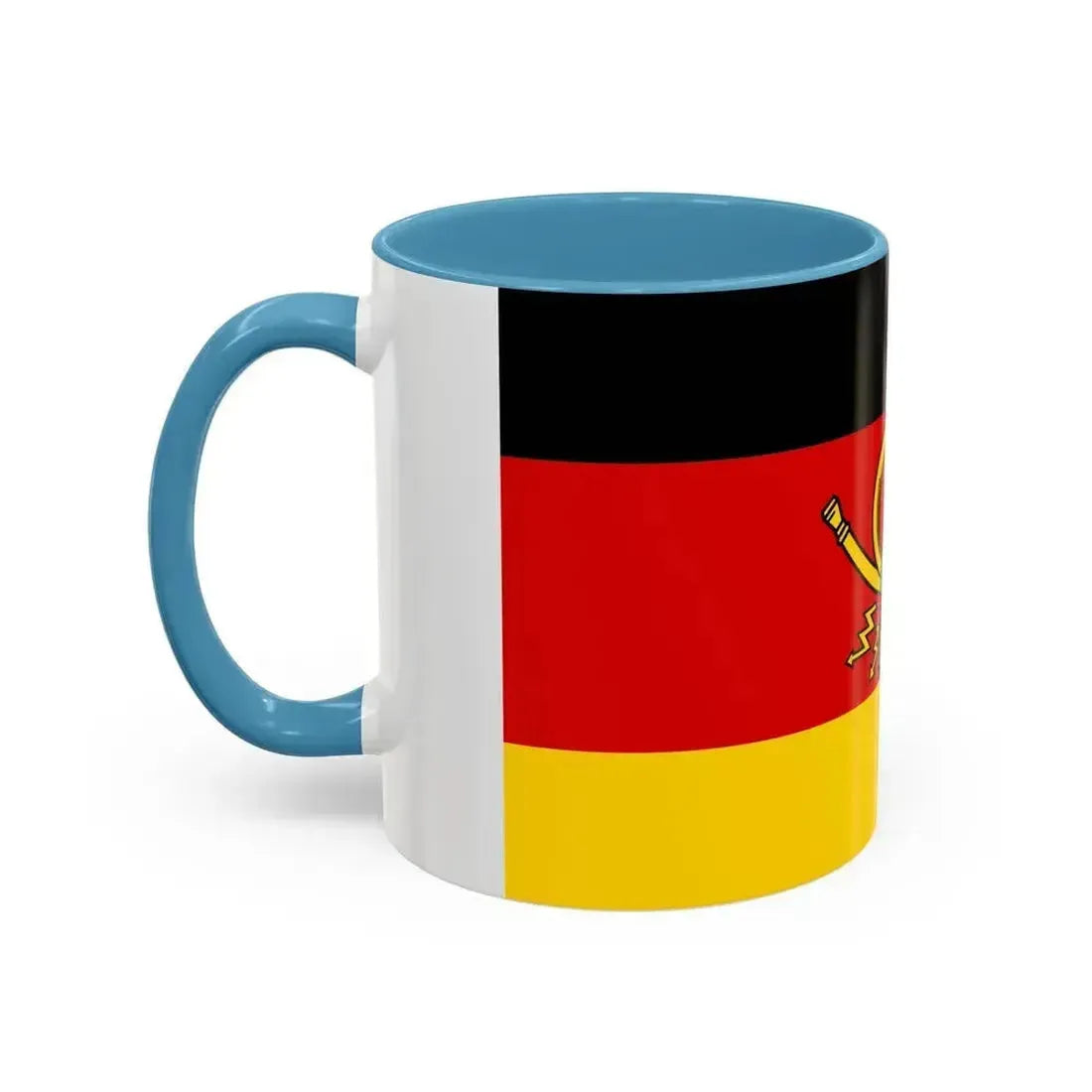 Flag of Deutsche Bundespost Germany - Accent Coffee Mug - Go Mug Yourself