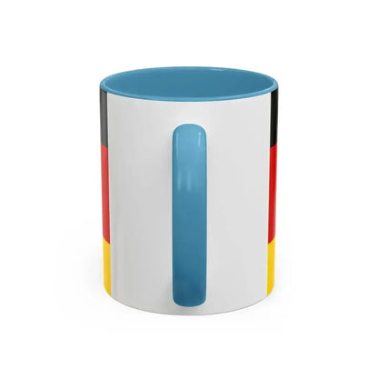 Flag of Deutsche Bundespost Germany - Accent Coffee Mug - Go Mug Yourself