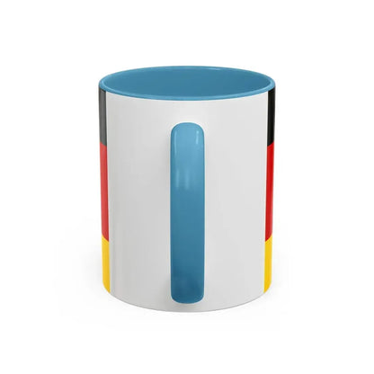 Flag of Deutsche Bundespost Germany - Accent Coffee Mug - Go Mug Yourself