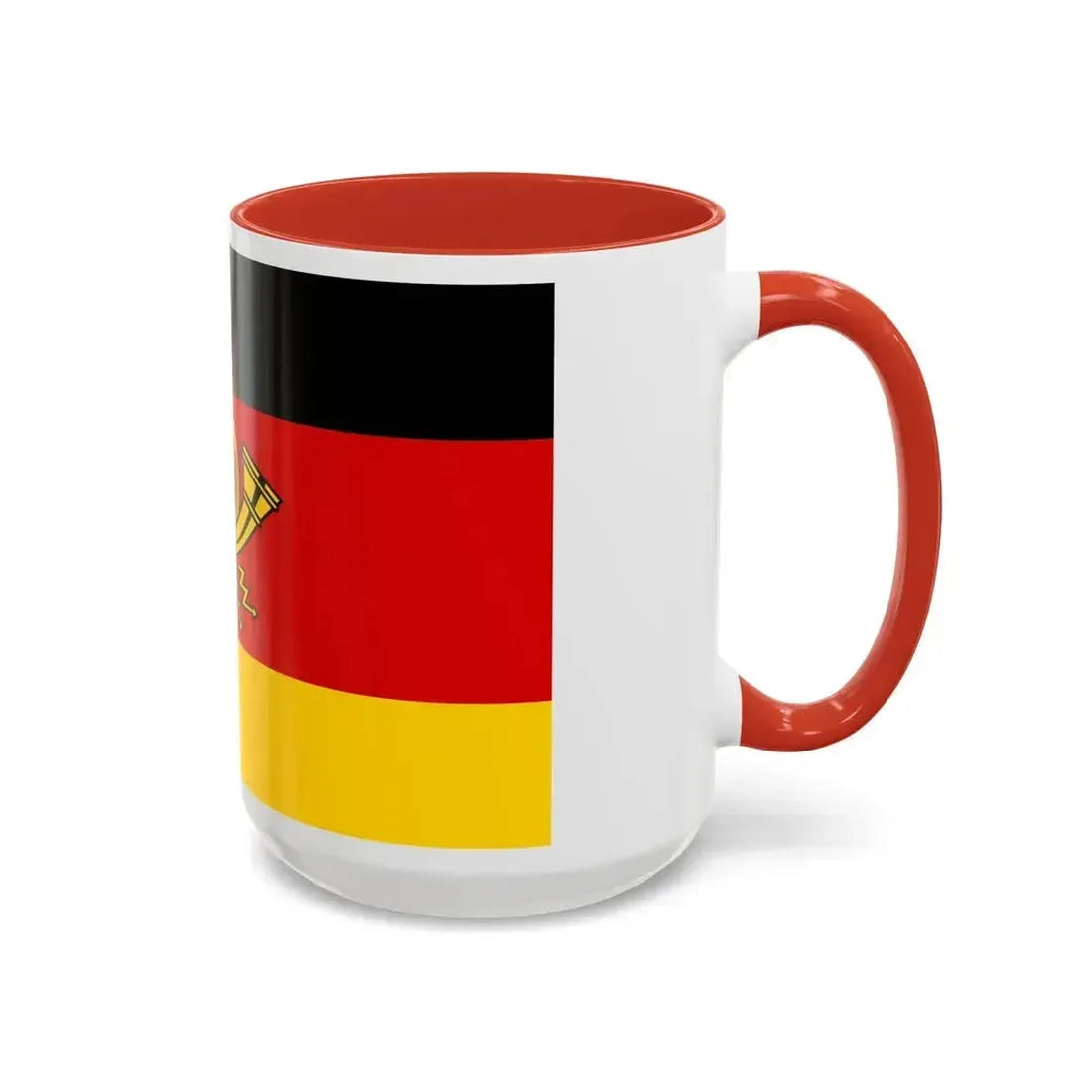 Flag of Deutsche Bundespost Germany - Accent Coffee Mug - Go Mug Yourself