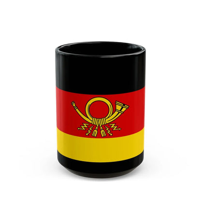 Flag of Deutsche Bundespost Germany - Black Coffee Mug-15oz-Go Mug Yourself