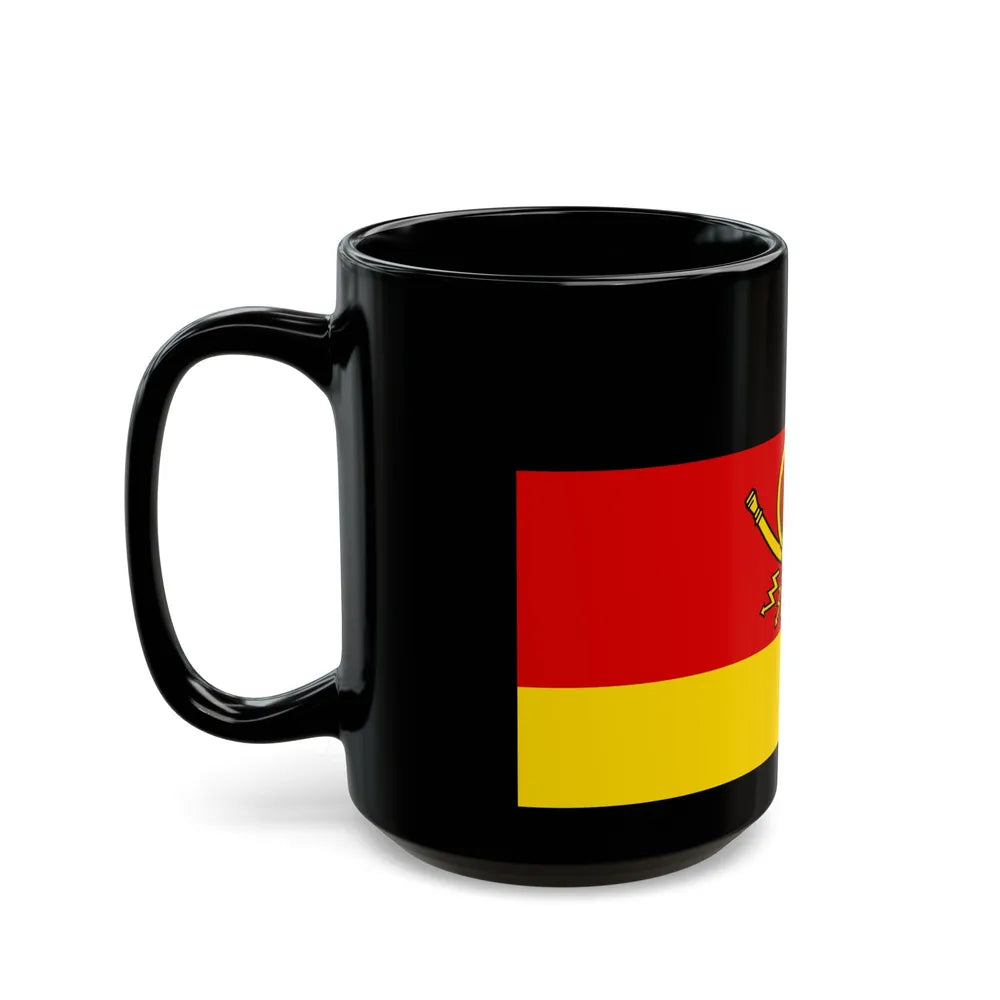 Flag of Deutsche Bundespost Germany - Black Coffee Mug-Go Mug Yourself