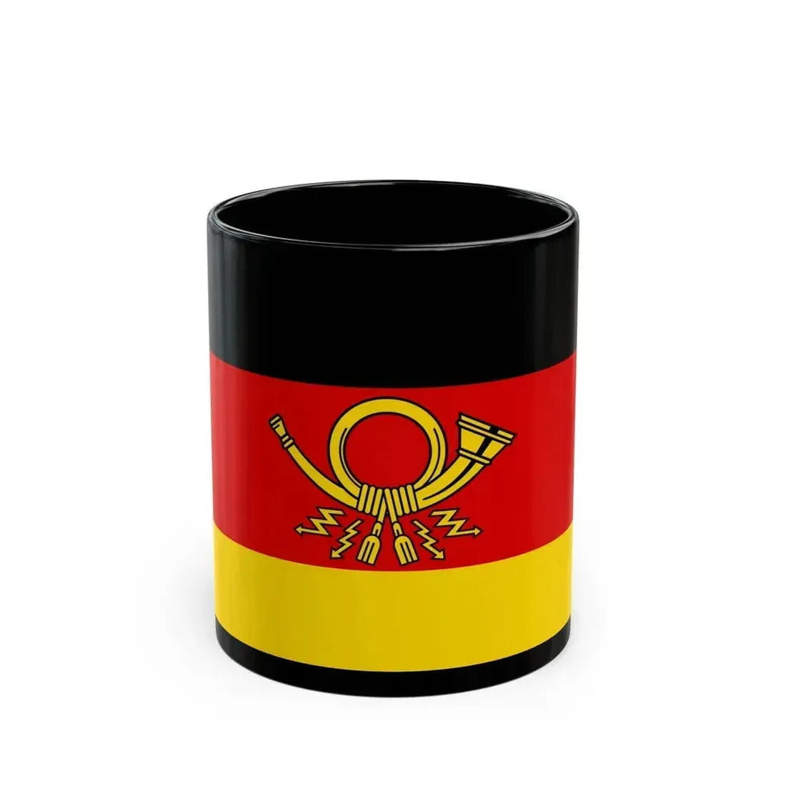 Flag of Deutsche Bundespost Germany - Black Coffee Mug - Go Mug Yourself