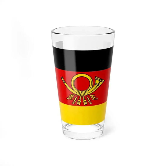 Flag of Deutsche Bundespost Germany - Pint Glass 16oz 16oz - Go Mug Yourself