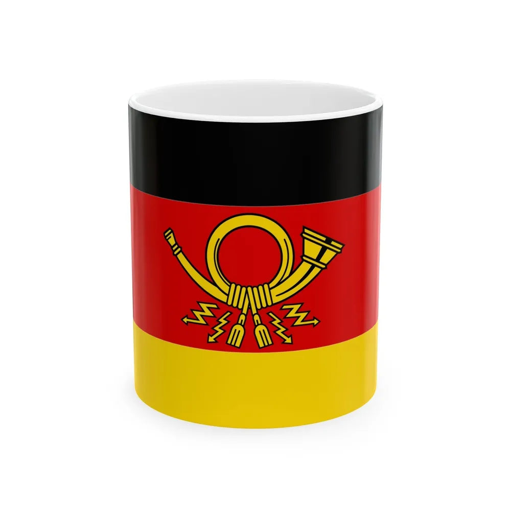 Flag of Deutsche Bundespost Germany - White Coffee Mug-11oz-Go Mug Yourself