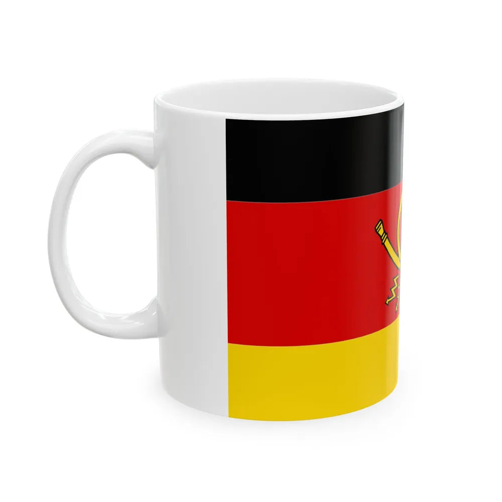 Flag of Deutsche Bundespost Germany - White Coffee Mug-Go Mug Yourself