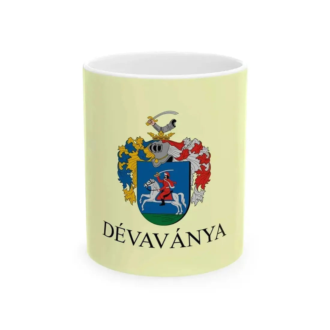 Flag of Devavanya (Hungary) White Coffee Mug 11oz - Go Mug Yourself