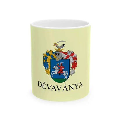 Flag of Devavanya (Hungary) White Coffee Mug 11oz - Go Mug Yourself
