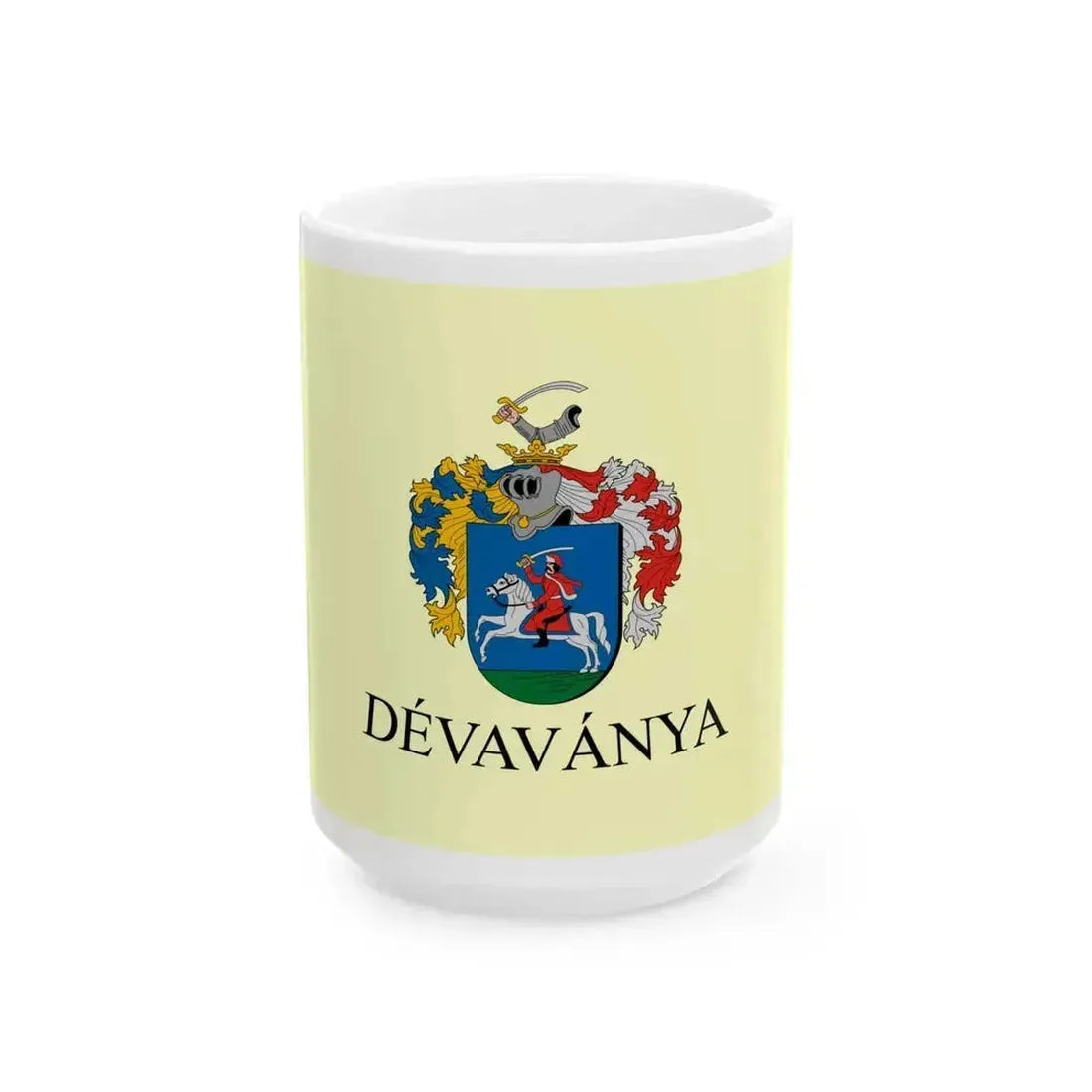 Flag of Devavanya (Hungary) White Coffee Mug 15oz - Go Mug Yourself