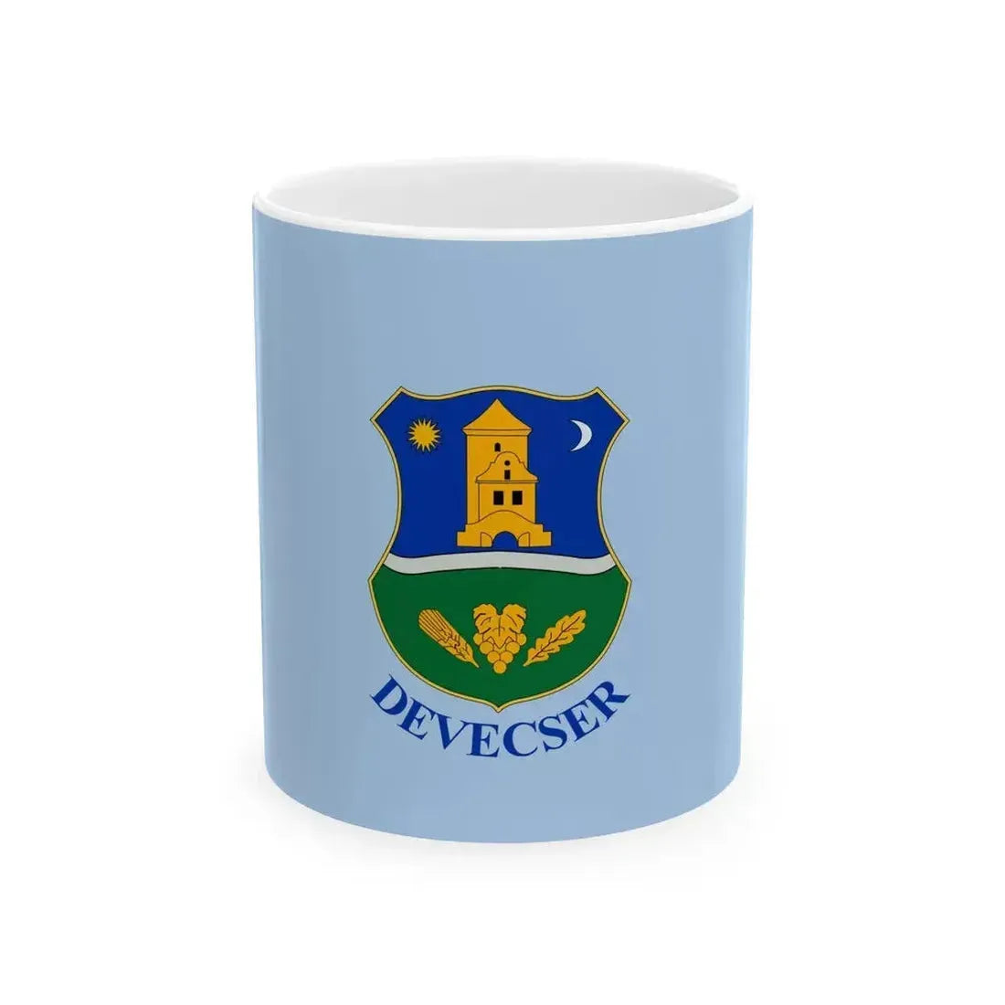 Flag of Devecser (Hungary) White Coffee Mug 11oz - Go Mug Yourself