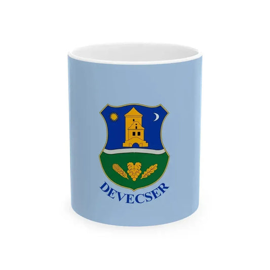 Flag of Devecser (Hungary) White Coffee Mug 11oz - Go Mug Yourself