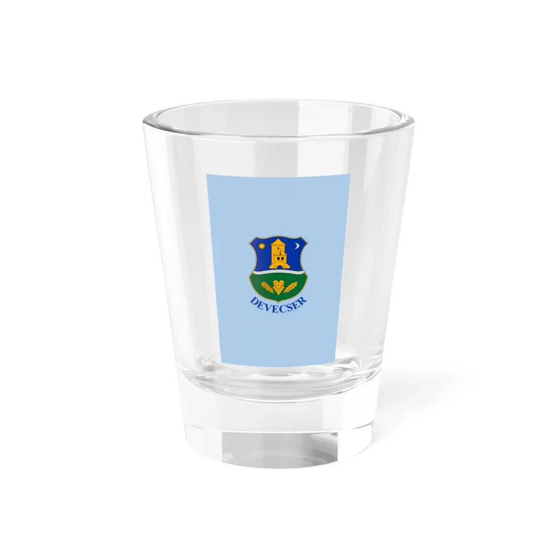 Flag of Devecser vertical (Hungary) Shot Glass 1.5oz 1.5oz - Go Mug Yourself