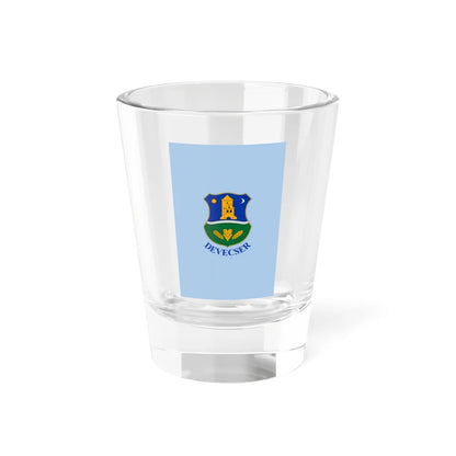 Flag of Devecser vertical (Hungary) Shot Glass 1.5oz 1.5oz - Go Mug Yourself